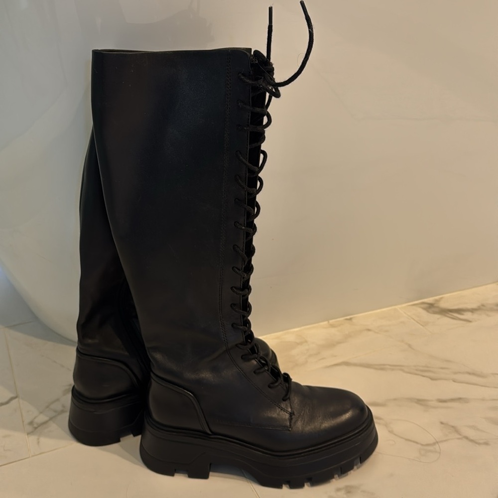 Zara combat boot